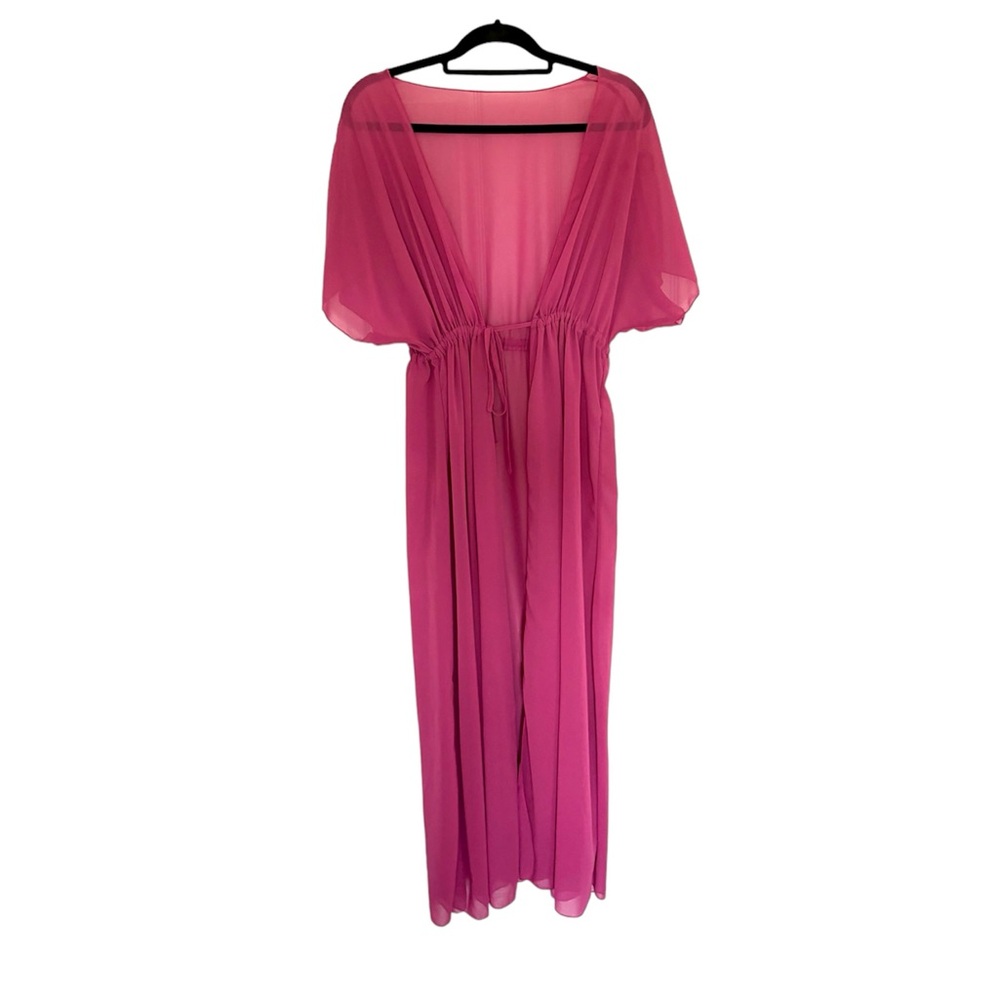 SHEIN Pink Long Cardigan